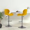 Day and Night - Day and Night Kitchen Stools 2 Units Mustard Yellow Velvet