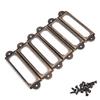 50 X Frame Drawer Box Case Cabinet Card Label Holders 60X17Mm Antique Brass,