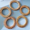 Boho Style Bohemian Rattan Napkin Rings Woven Texture Dinner Serviette Holder  Tabletop Decor