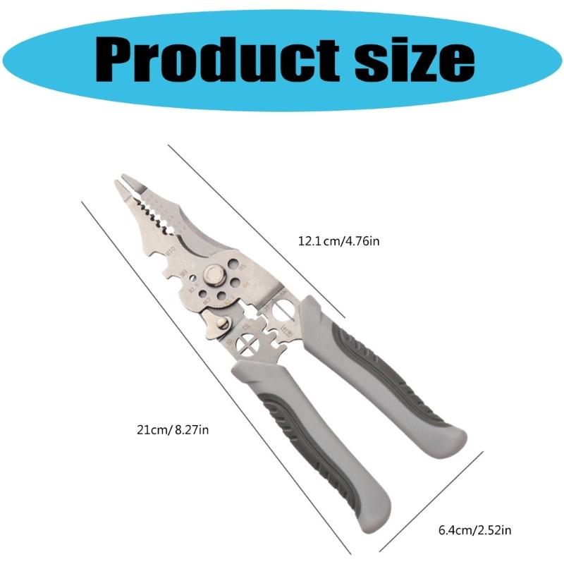Crimper Cable Cutter Adjustable Automatic Wire Stripper Multifunctional Stripping Crimping Pliers Terminal Hand Tool