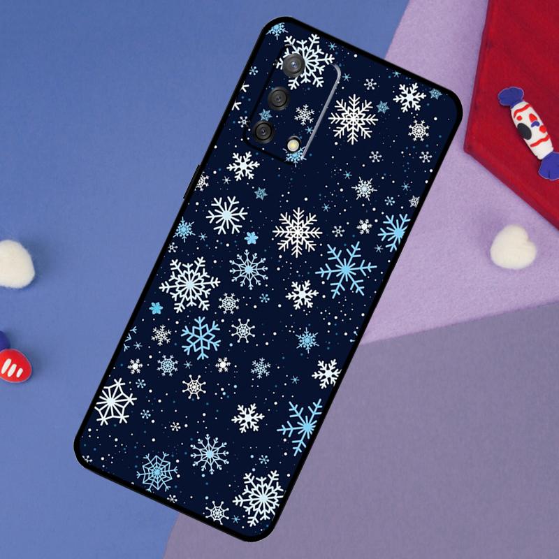 Snow Snowflake Winter Case For Oppo A5 Pro A6 A57 A17 A78 A54 A74 A94 A76 A16 A96 A18 A40 A60 A80 A38 A58 A98 A15