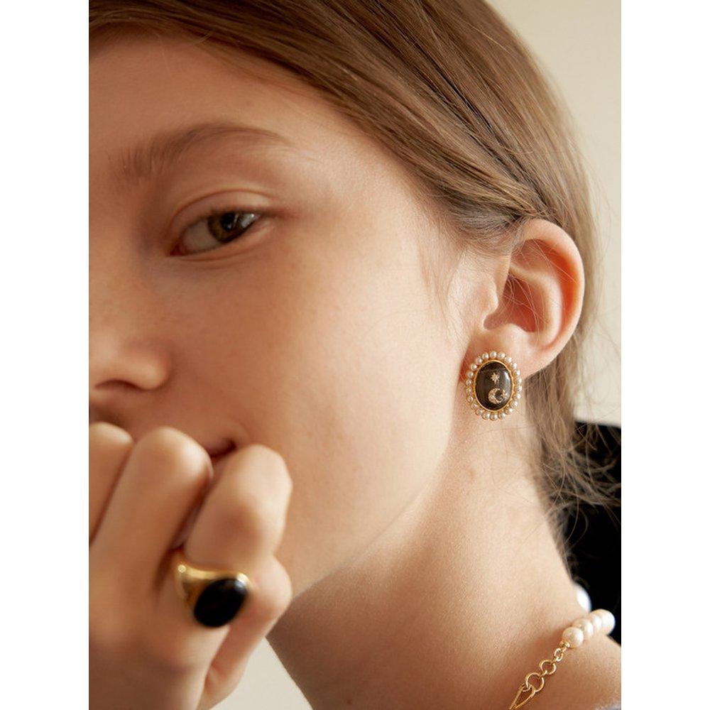 Oldmoon Antique Pearl Earring_Ec1678