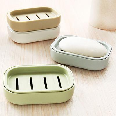 Seifenschale mit Drainageschicht Shampoo-Bar-Halter mit Deckel Seifenablage Hält Seife trocken und sauber für Badezimmer Dusche Badewanne Küche