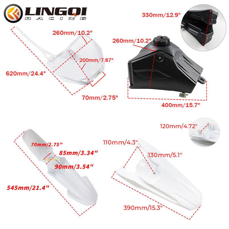 LYNNCHI Motosiklet YZ 65 Grenaj Kiti Tam Gövde Kaplaması Plastik Çamurluk YH65 YZ65 Pit Dirt Bike Off Road Aksesuarları İçin