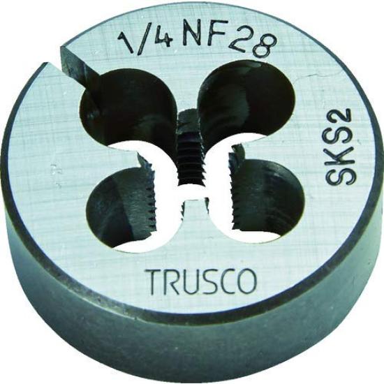 TRUSCO Round 25mm Unified Thread Die, Diameter, 1/4UNF28 (SKS) T25D-1/4UNF28