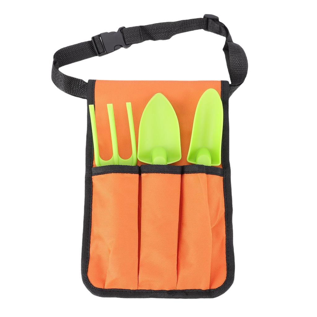 Gardening Tool Waist Bag 600D Oxford Fabric Garden Tool Belt with 3 Tools for Planting Cultivation