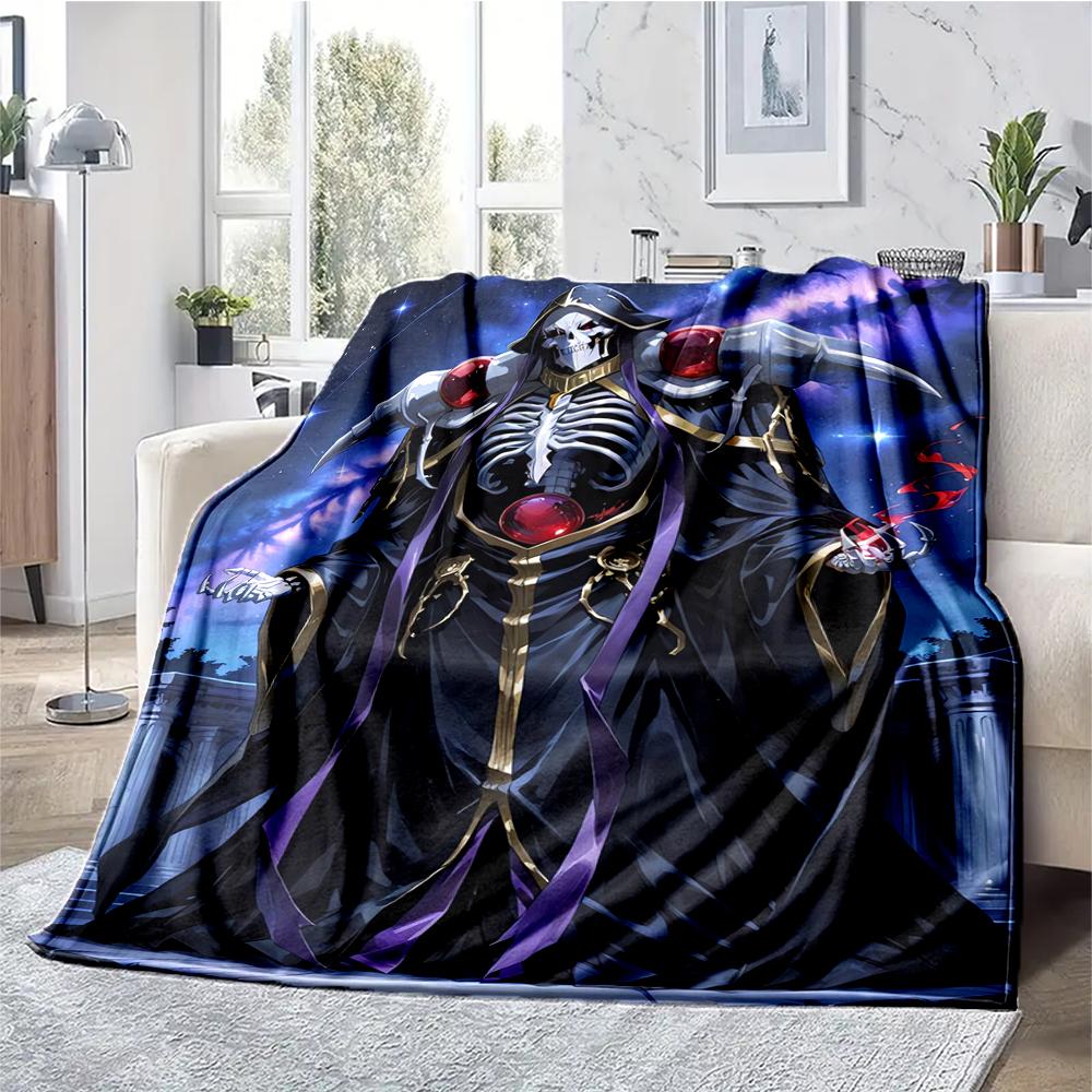 Overlord Theme Printed Blanket - Perfect for Couch, Bed, Travel & Outdoor Use | Machine Washable, Cozy & Durable.