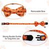 Cute Halloween Cat Collars with Interchangeable Bow Tie for Small and Medium-sized Kittens