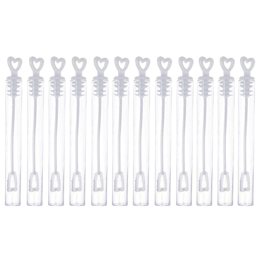 

High Quality Plastic Bubble Wands Love Heart Tube Empty Soap Bottle Refillable Bubble Making Accessories Birthday Party