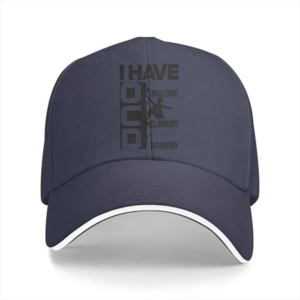 Pure Color Dad Hats Obsessive Climbing Disorder Unisexs Hat Sun Visor Baseball Caps Mountain Climber Peaked Cap