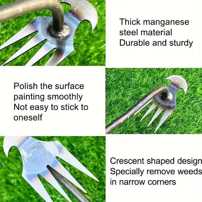 Portable Manual Hoe Weeding Puller Manual Small Hoe Gardening Tool Lawn Root Remover For Gardening Outdoor Digging Tool