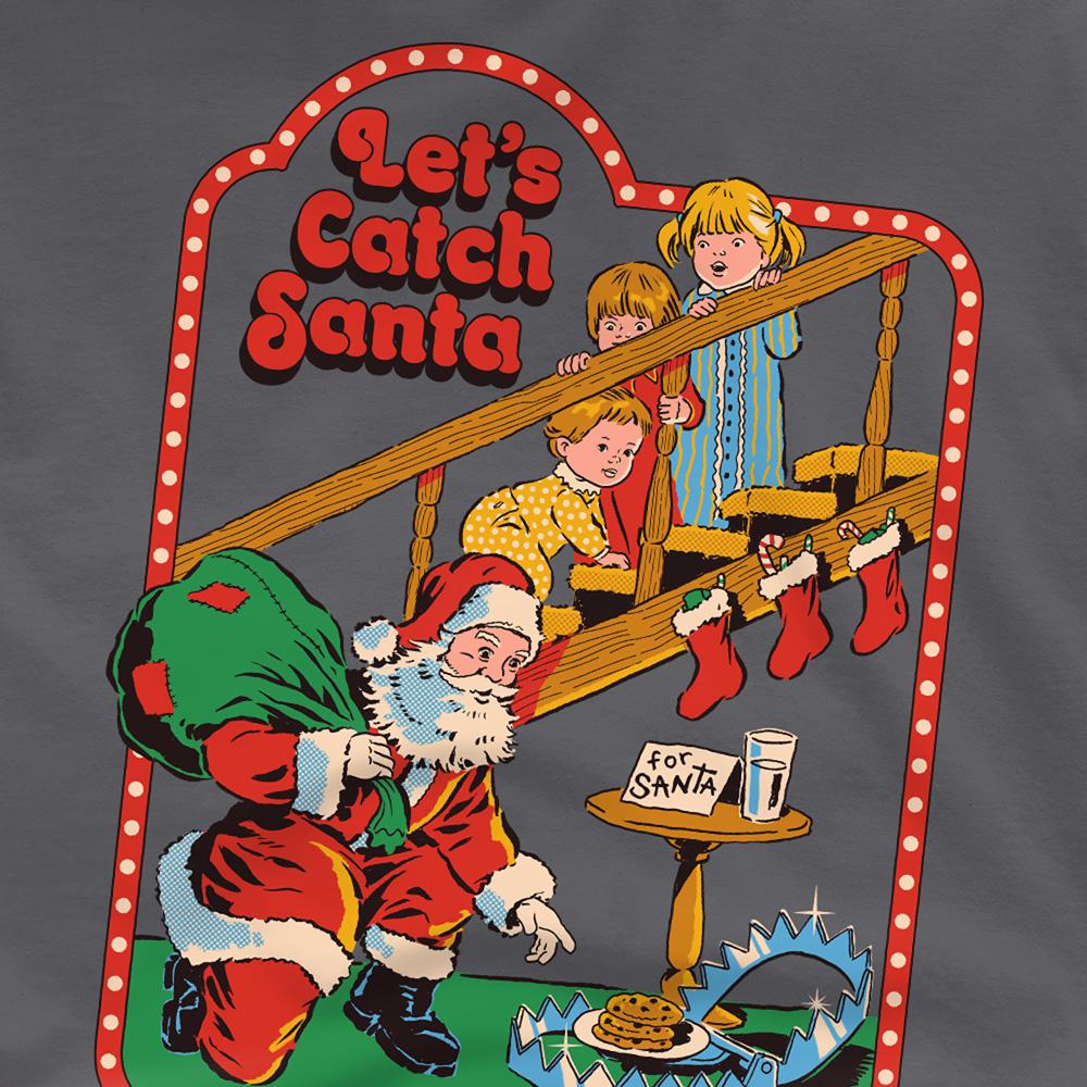 Steven Rhodes Unisex Adult Let´s Catch Santa T-Shirt