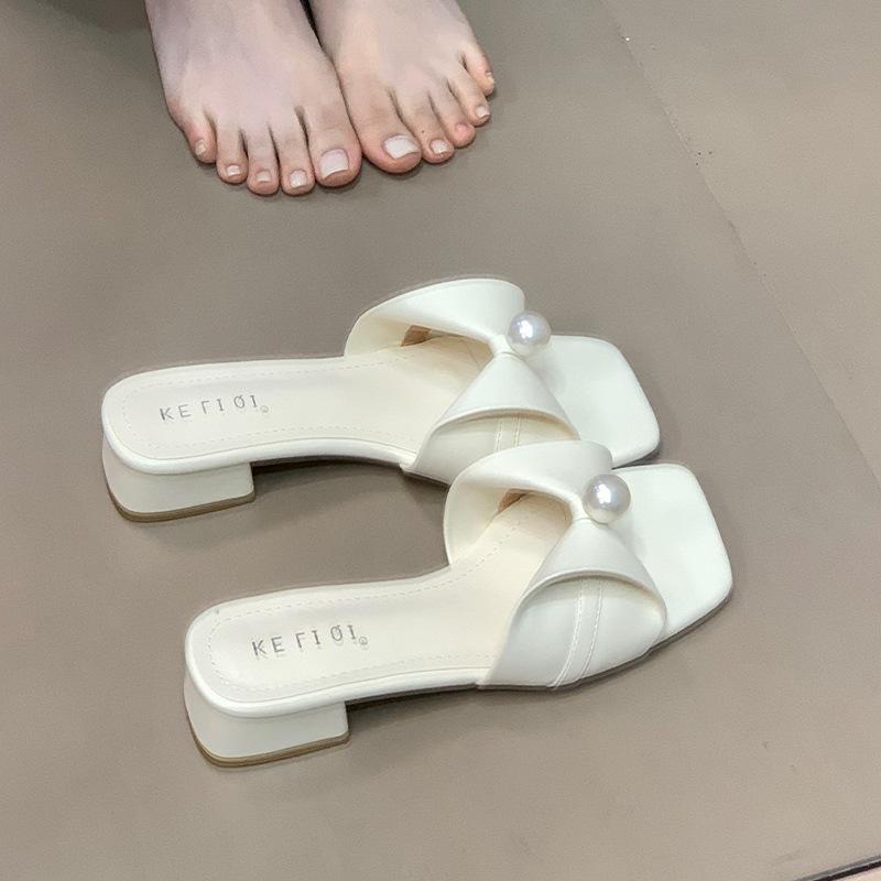 

Бантик женские тапочки женская летняя одежда новые французский темперамент сказочный стиль вечерние с юбкой сандалии на толстом каблуке 39