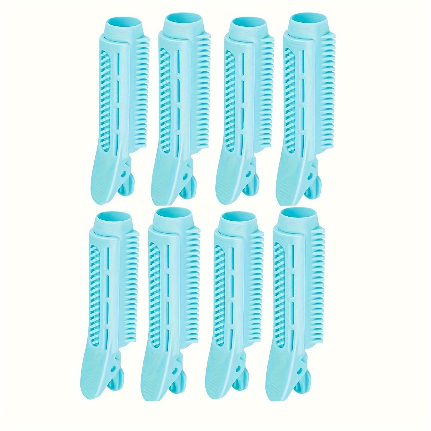 

8 шт./компл. зажим для прикорневых волос, самозахват, инструмент для укладки волос, пушистые ролики с воздушной челкой, аксессуары для укладки волос для всех типов волос синий