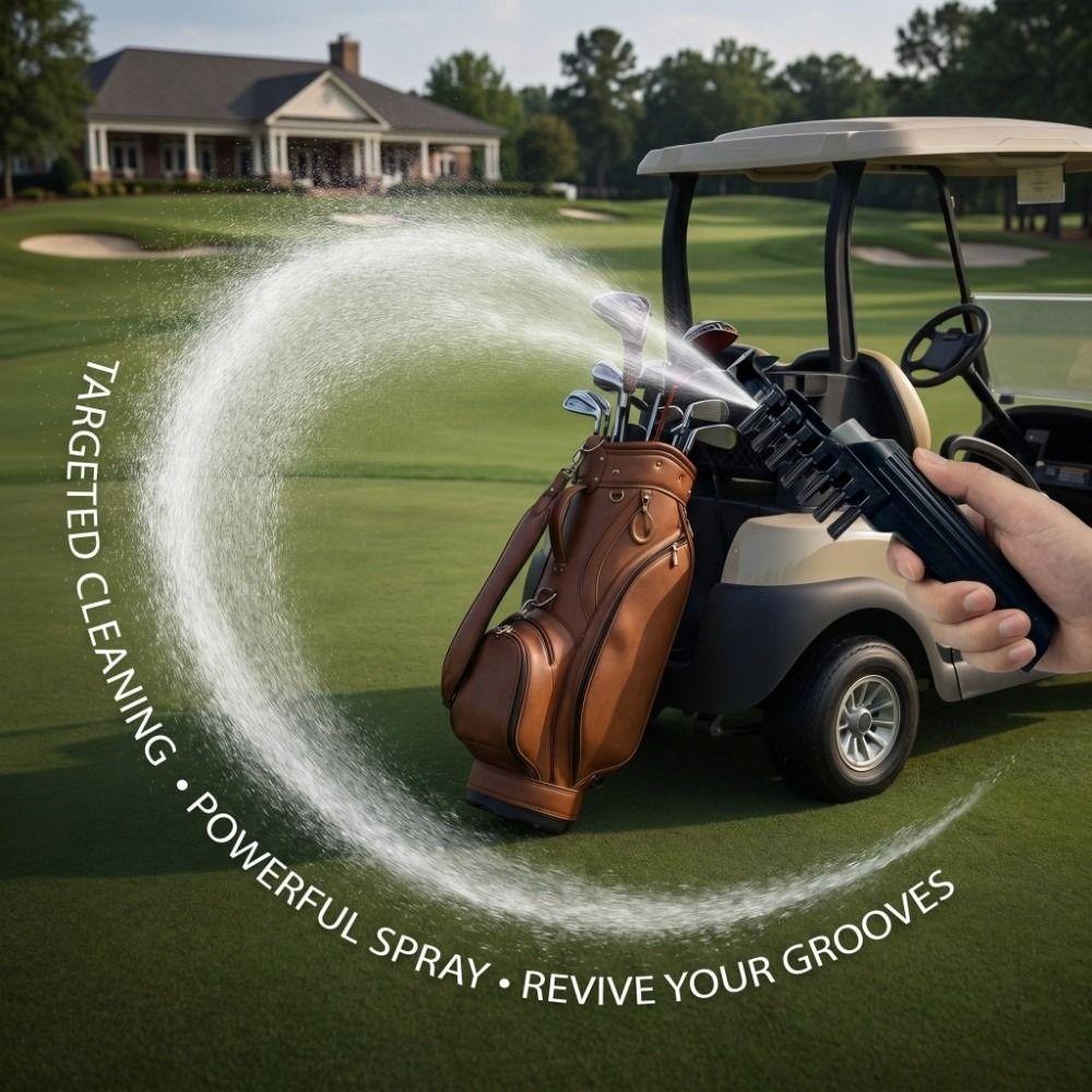 ABS Handle Golf Club Brush Detachable Bottle Cleaning Brush Golf Groove Cleaner  Practice Bag