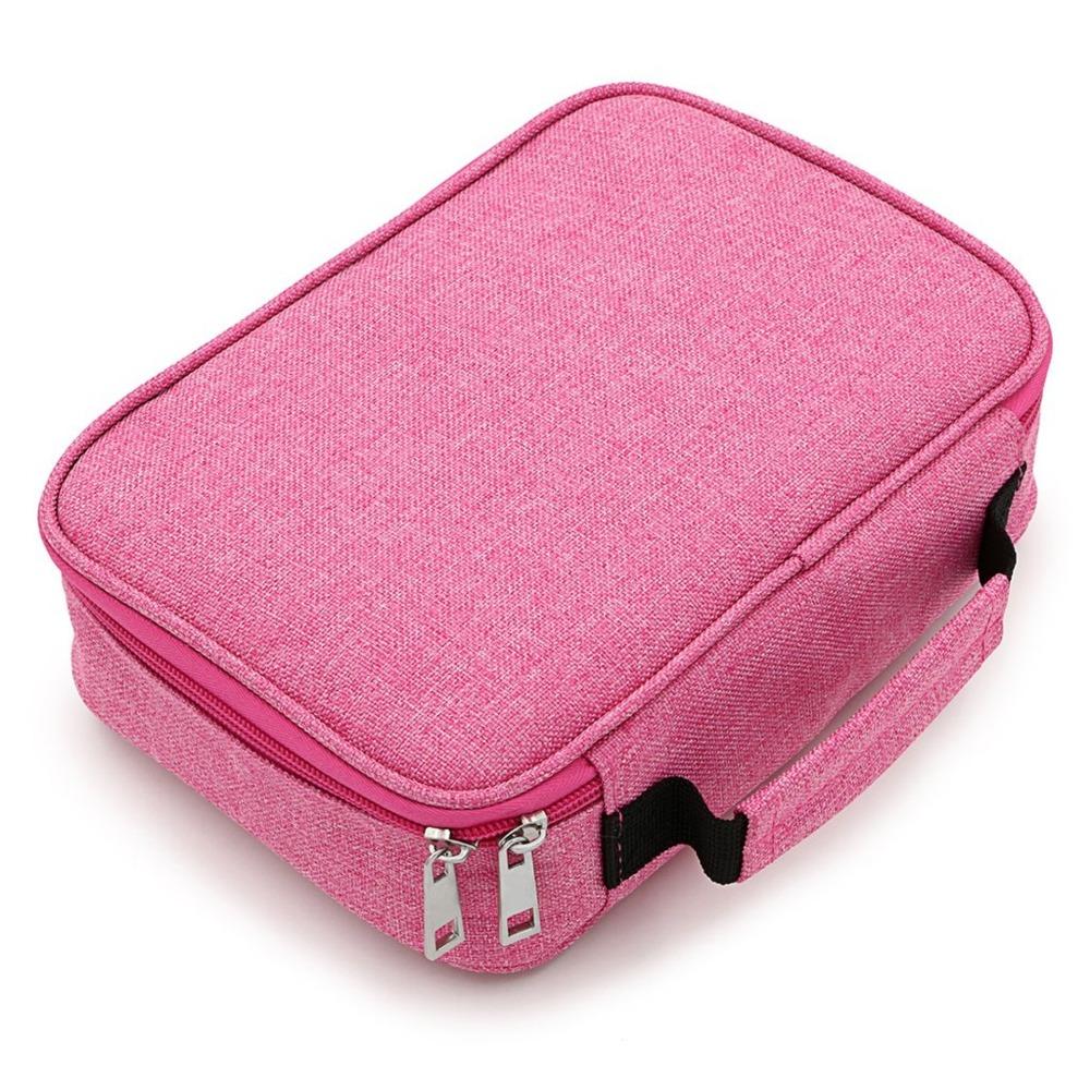 72 Hole Art Storage Pen Case Aesthetic Oxford Cloth Pencil Case Classified Storage Box  Student