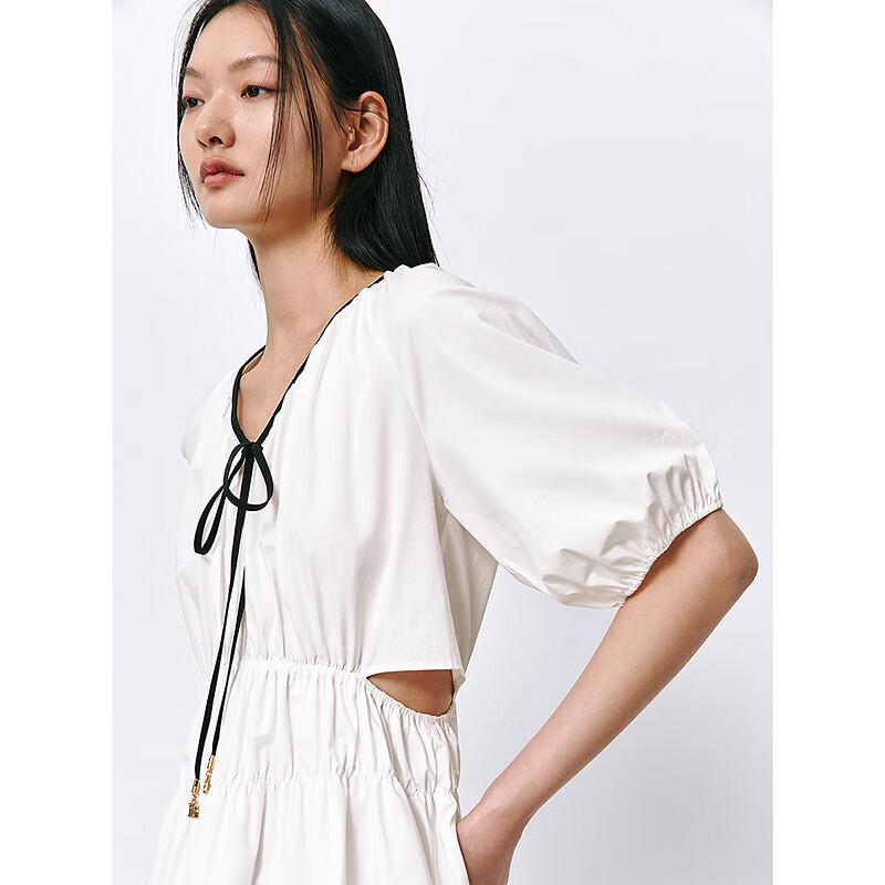 PEACEBIRD Women's Elegant Commuter Cutout A-Line Dress