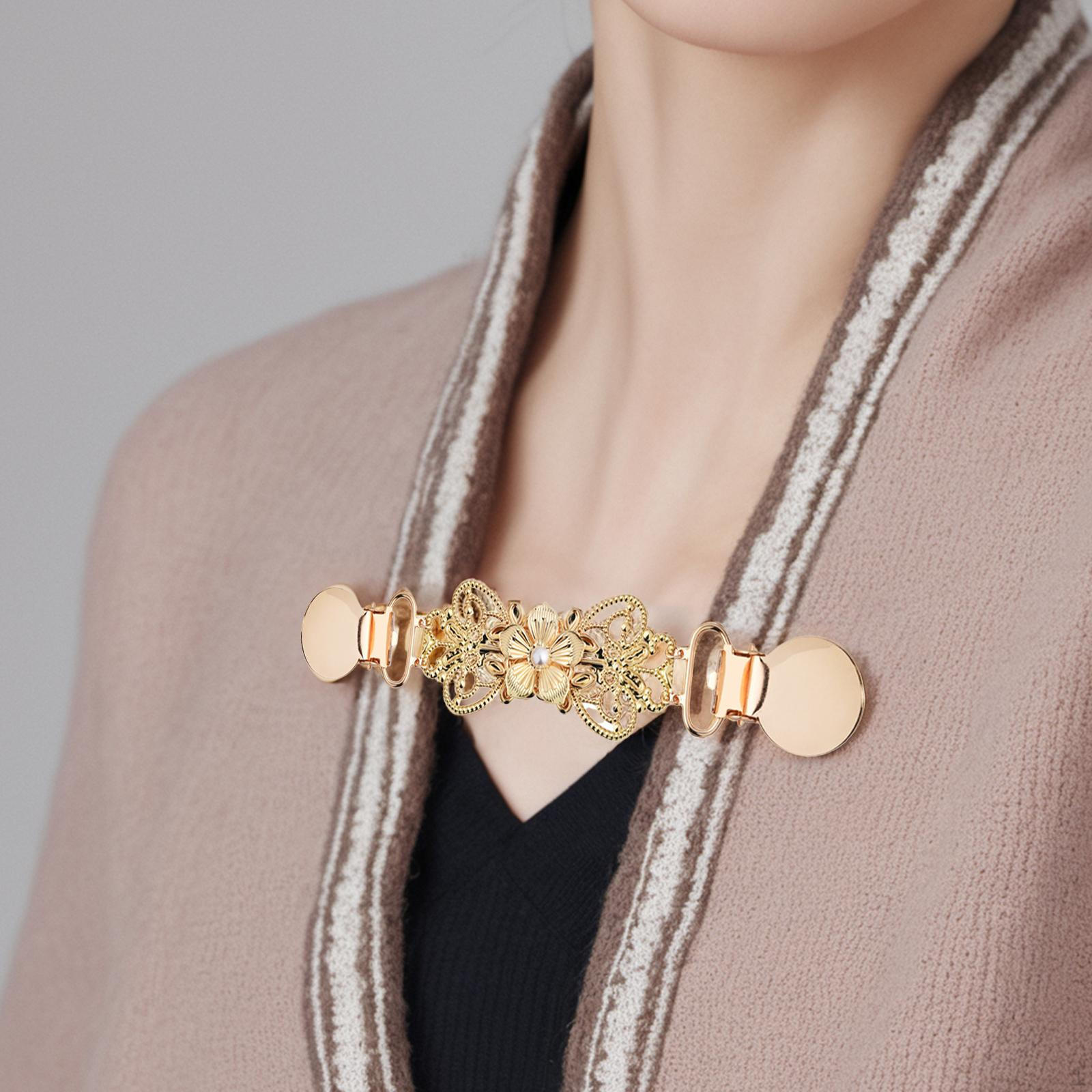 

3 шт. Зажимы для шали-свитера, Кардиган, Платья, Фестиваль, Легкий, Многоразовый, Брошь для жилета