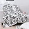 Leopard Print Flannel Blanket Digital Print Blanket Student Blanket Sofa Blanket