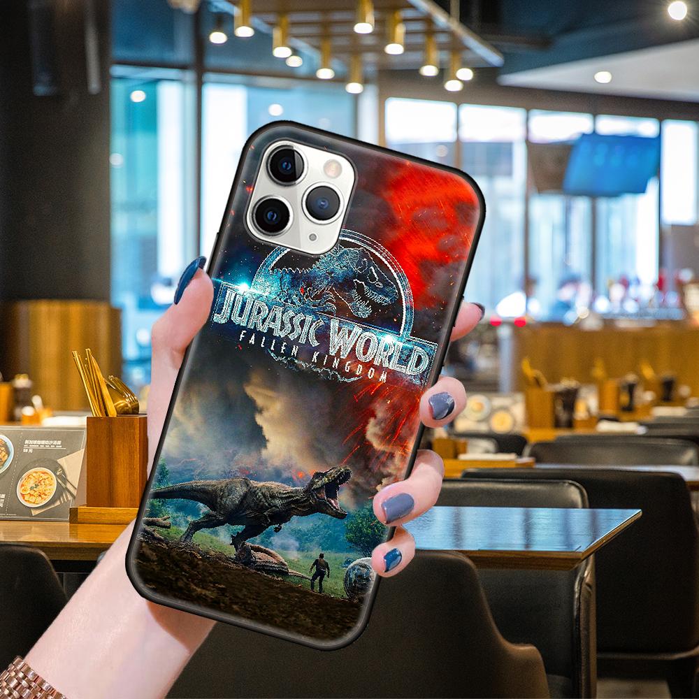 

Чехол для телефона Apple IPhone 13 12 11 Mini Pro MAX SE X XS XR 8 7 6 S Plus черный чехол Prime 3D Coque динозавр Парк Юрского периода Iphone 13 Mini