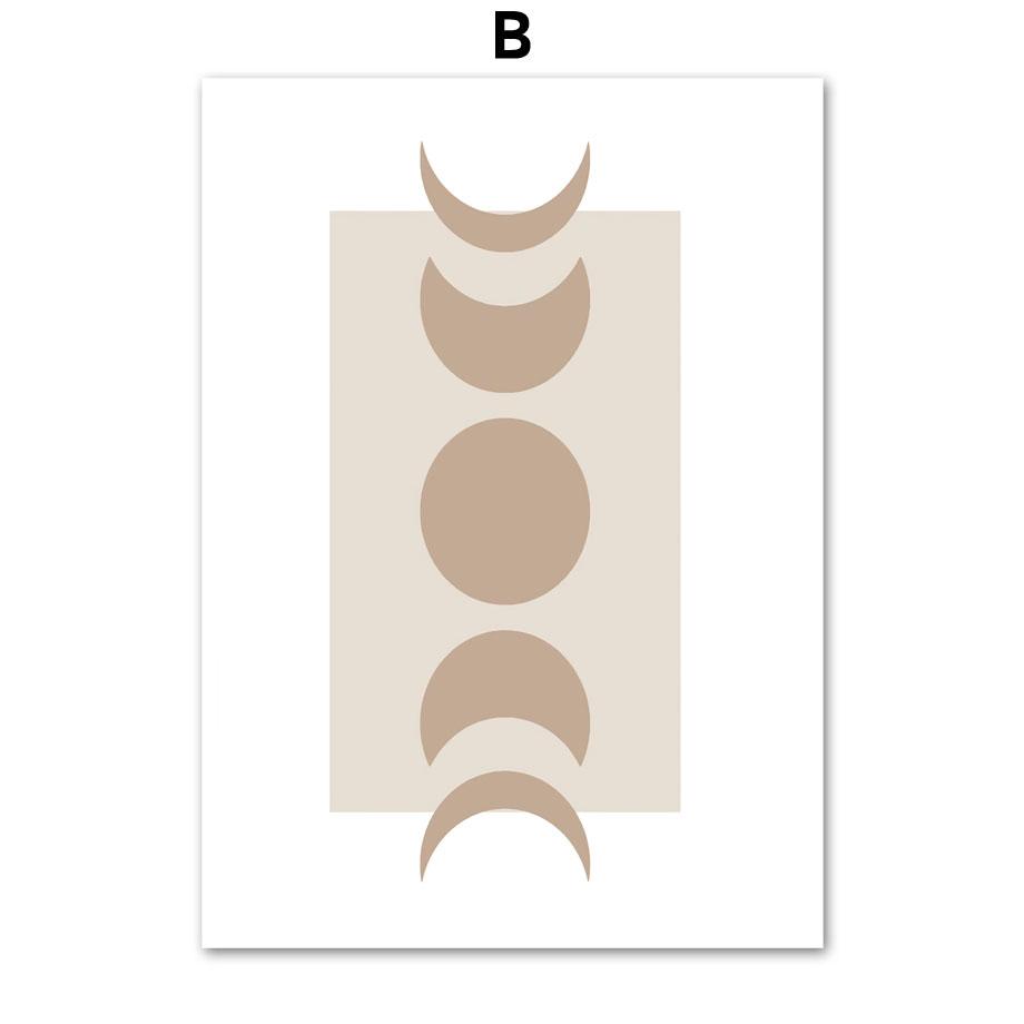 Abstract Geometric Figure Line Rainbow Woman Face Hand Canvas Painting And Prints Wall Art Pictures For Living Room Home Decor