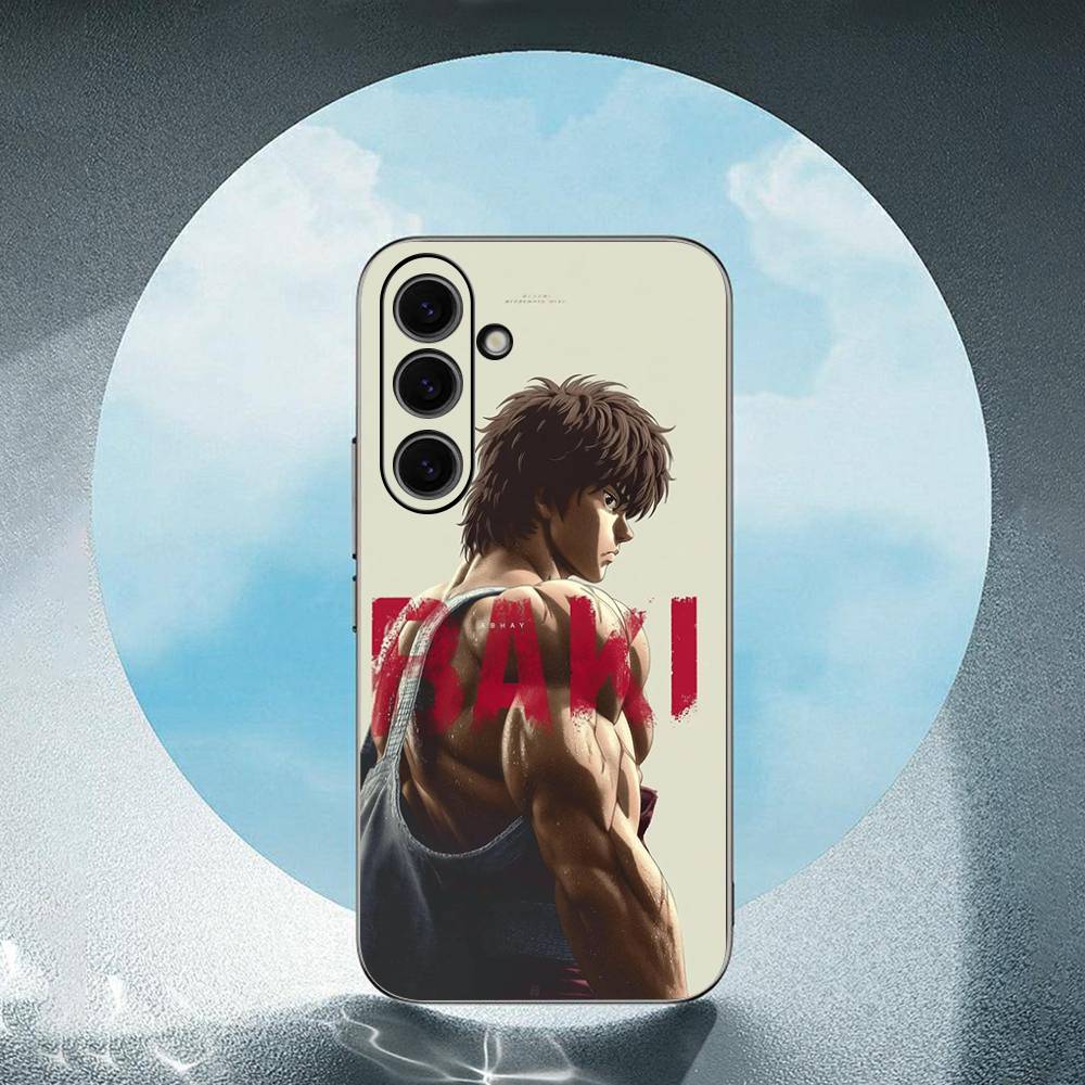 Baki H-Hanma Anime For Samsung Galaxy S23 S24 S25 Ultra S22 Plus S21 Black Soft Case Waterproof Soft Case