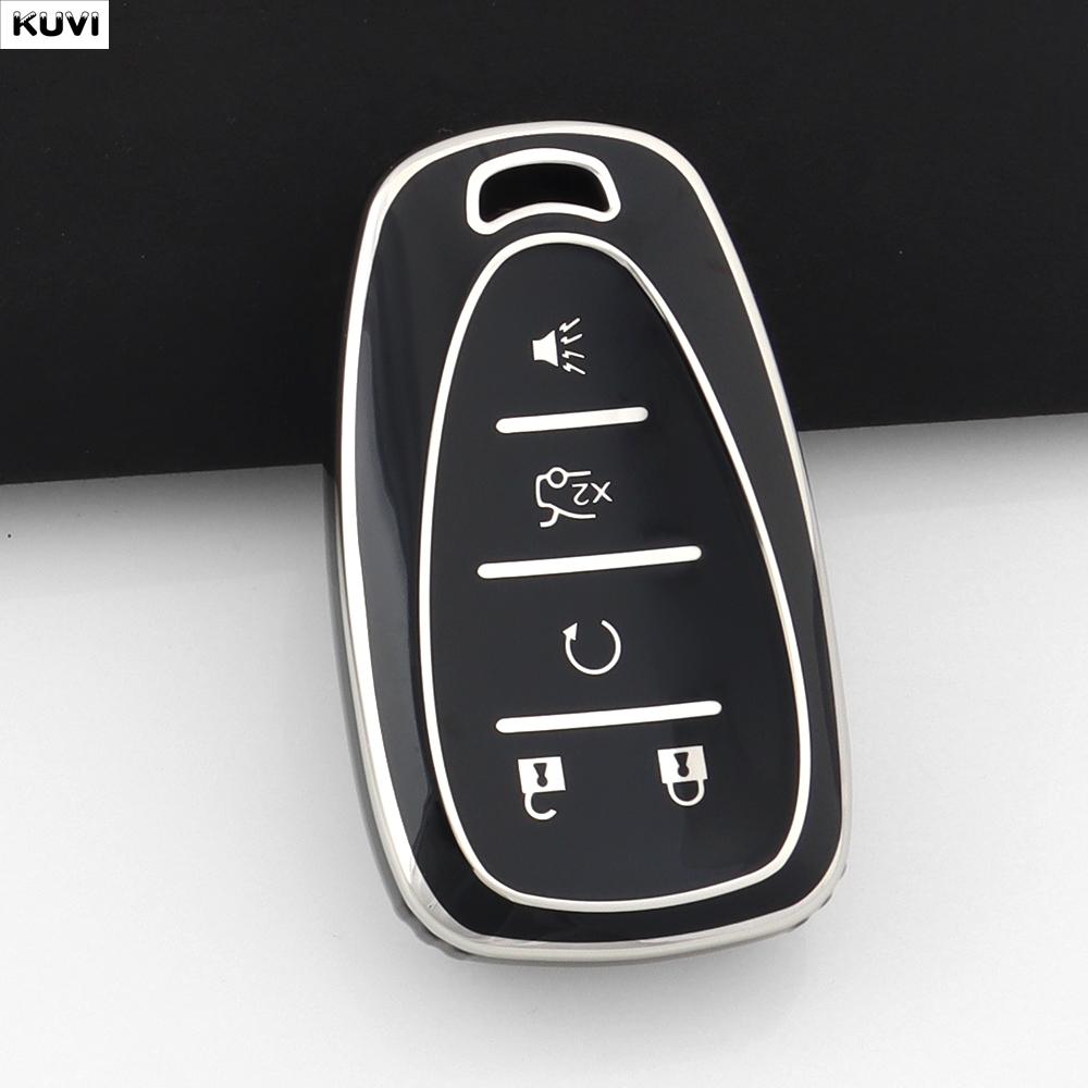 4 5 Buttons Tpu Car Key Case Cover For Chevrolet Chevy Malibu Camaro Cruze Traverse Spark Equinox Sonic Volt Bolt Accessories