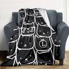 1pc Cat Face Blanket Warm, Cozy, And Soft, Suitable for Sofas, Beds, Cars, And Office Use.Perfect for Camping And Travel, Making It a Great Gift for A
