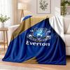 Everton Football Printed Flannel Blanket Warm Comfort Bed Throw For Indoor Home Decoration