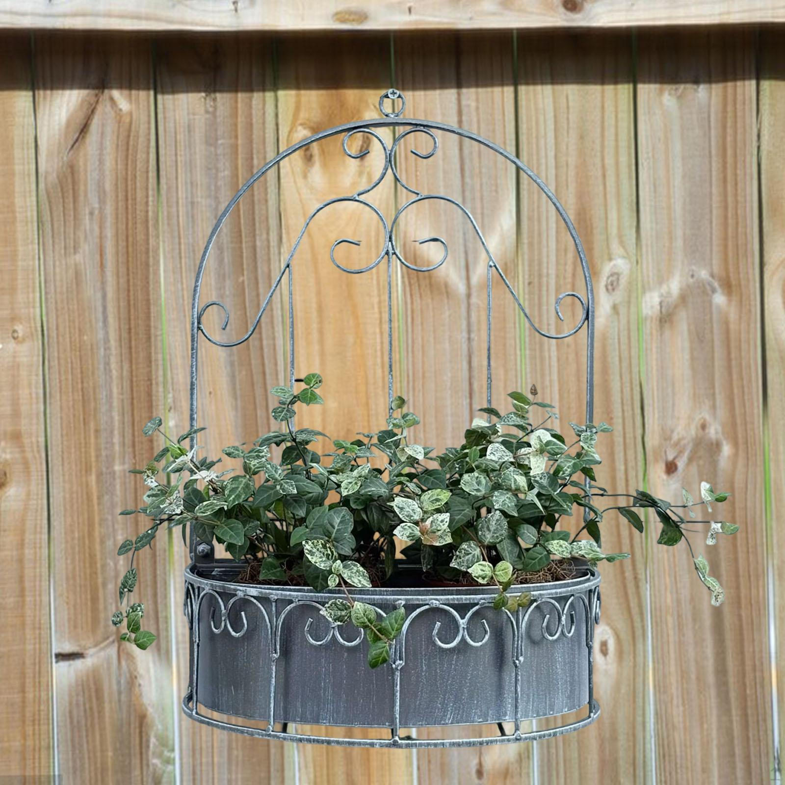 

Detachable Wall Mounted Planter 11.8x17.7inch Accessory Hanging Flower Container серый