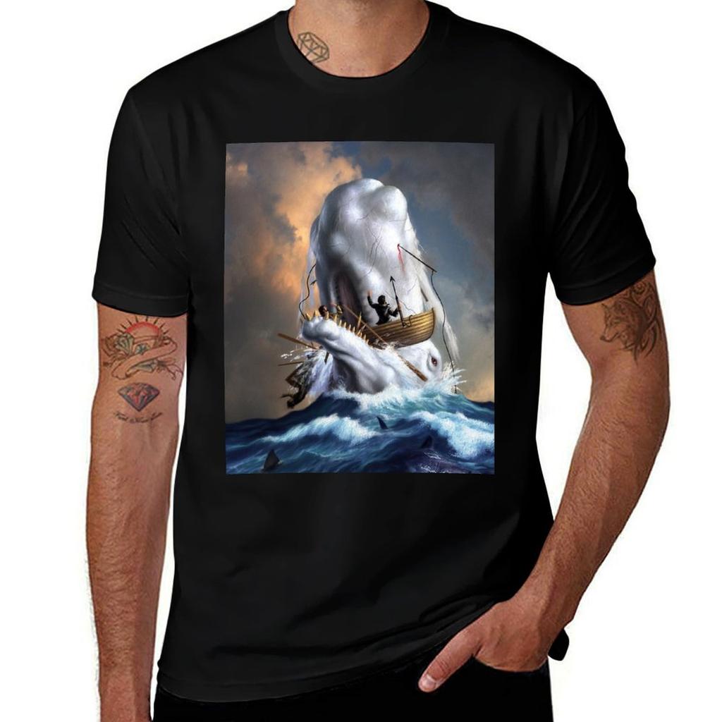 Moby Dick TShirt Plus Size Summer Short Sleeve TShirt