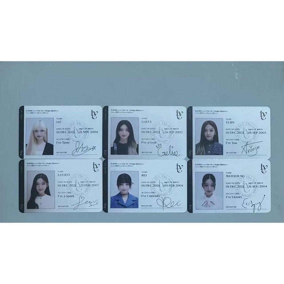 [Eve Fotokarte Welt] Eve Eleven Album ID Fotokarten Set von 12 Koreanischen und Japanischen Fotokarten