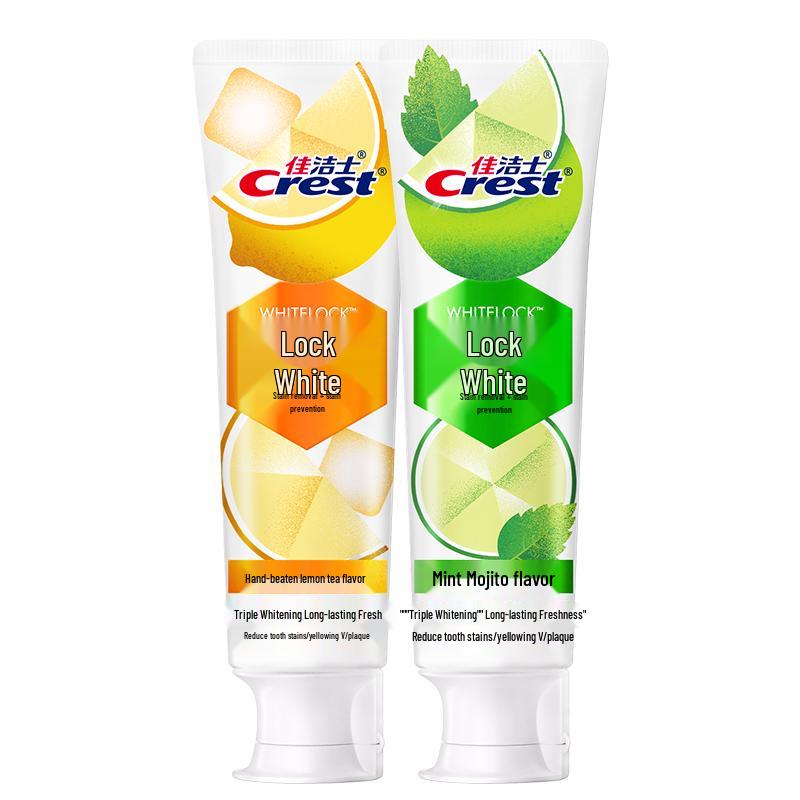 Crest Whitening Toothpaste 120g (Mojito + Lemon Tea, 2-Pack)