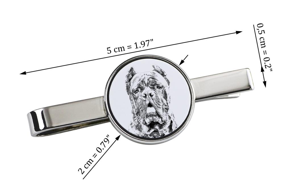 Cane Corso, Cane Corso Italiano - prendedor de gravata com um cachorro, prendedor de gravata personalizado, um presente exclusivo para um homem da marca Art-Dog
