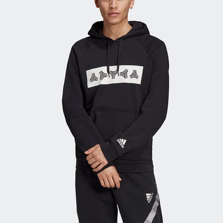 adidas Sweatshirts Men's Black Hooded Moderate Regular FS5049