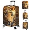 3D Leopard Print Travel Elastic Protective Cover for 18-28 Inch Luggage Suitcase