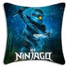 Fantastico gioco per federe Ninjagos, copricuscini con cartoni animati, divano decorativo per la casa, stampa fronte-retro, morbido e carino.