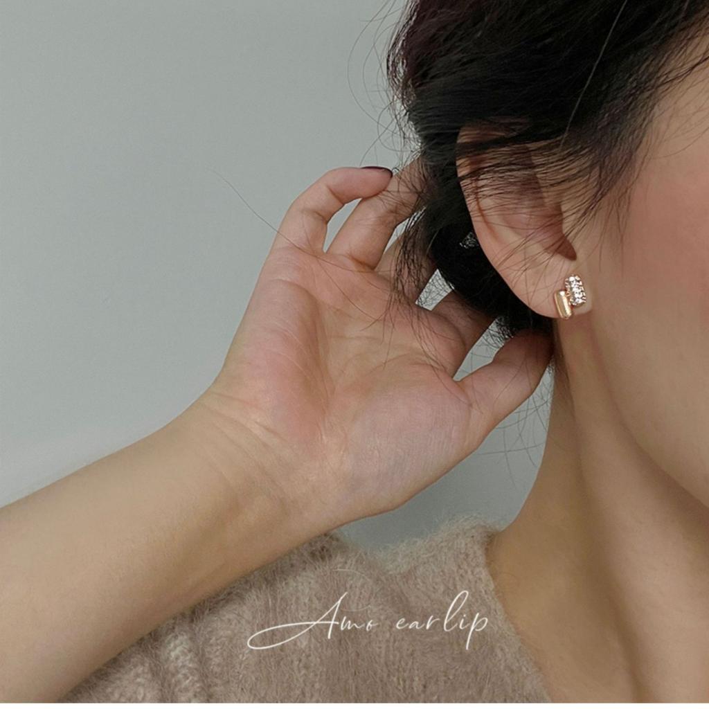 Premium Ear Buckle Light Luxury Fashion Versatile Exquisite New Ear Clip Earrings Women