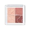 Judydoll Judydoll Lidschatten Cream Tea Erdig Matt Farbe Make-up Palette Glitzer für Augen 4 Farben, 1 Stück