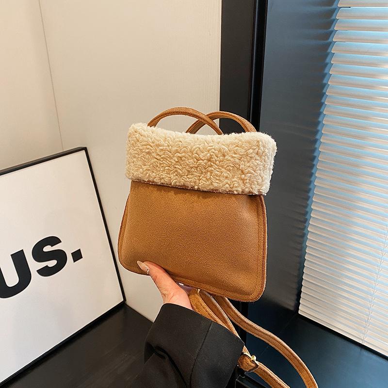 

Женская сумка новая сумка-мессенджер осень и зима сумка-ведро нишевый дизайн матовая ретро премиальная сумка на плечо хаки