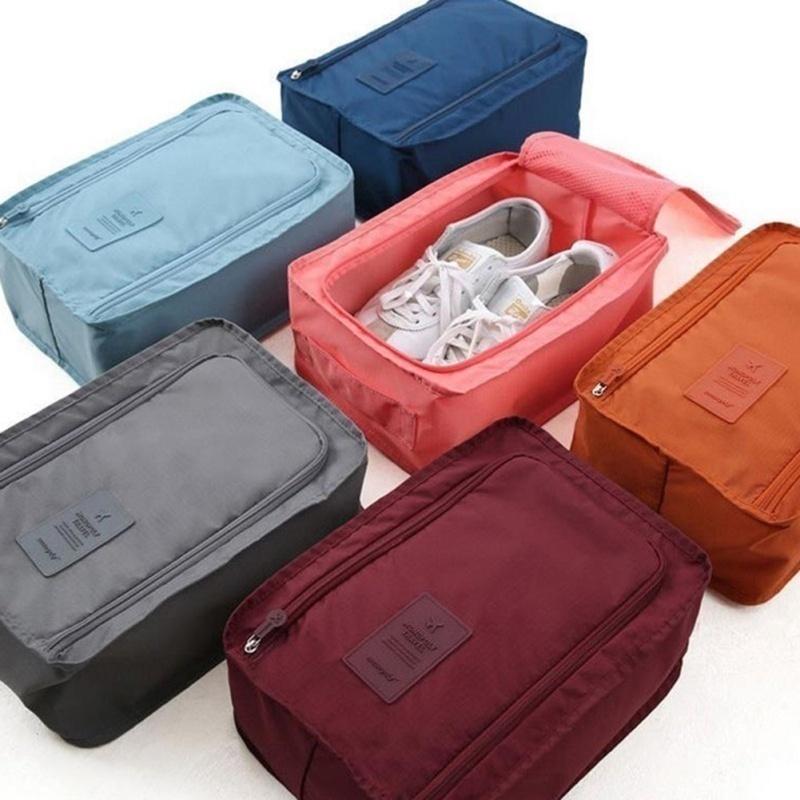 Portable Travel Shoes Storage Outdoor Tote Pouch Zip Waterproof Bag Organizer