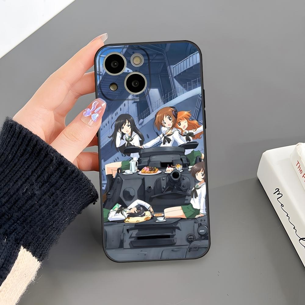 Girls Und Panzer Phone Case For Iphone 16 Plus 15 14 Pro Max 13 Mini 11 12 Xr X Xs 6 7 8 SE Plus Back Cover