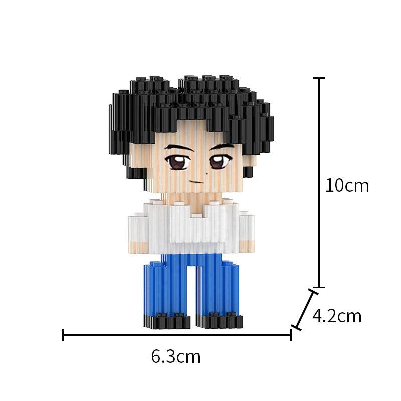 Non-Toxic Demon Hunters Rumi Mira Zoey Model Building Blocks Anime Action Figures Blocks Puzzle Assembly Toys Kids Christmas Gifts