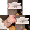 Elegant Zircon Butterfly Bow Silver Bracelet For Women Gift Occasion
