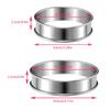 2pcs Stainless Steel Double Rolled Baking Circle Tart Ring Fruit Pie Cake Cookie Molds  for Kitchen Biscuit Pastry