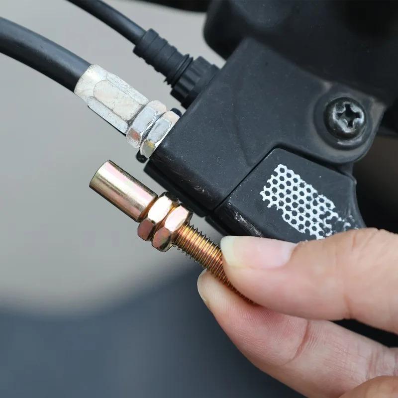 10PCS Motorcycle Universal M6 Adjustment Clutch Hollow Screws Throttle Cable Parts Agricultural Machinery Kart Throttle