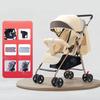 Stroller Kids Ultra Lightweight Foldable Convertible Seat One Button Rotation