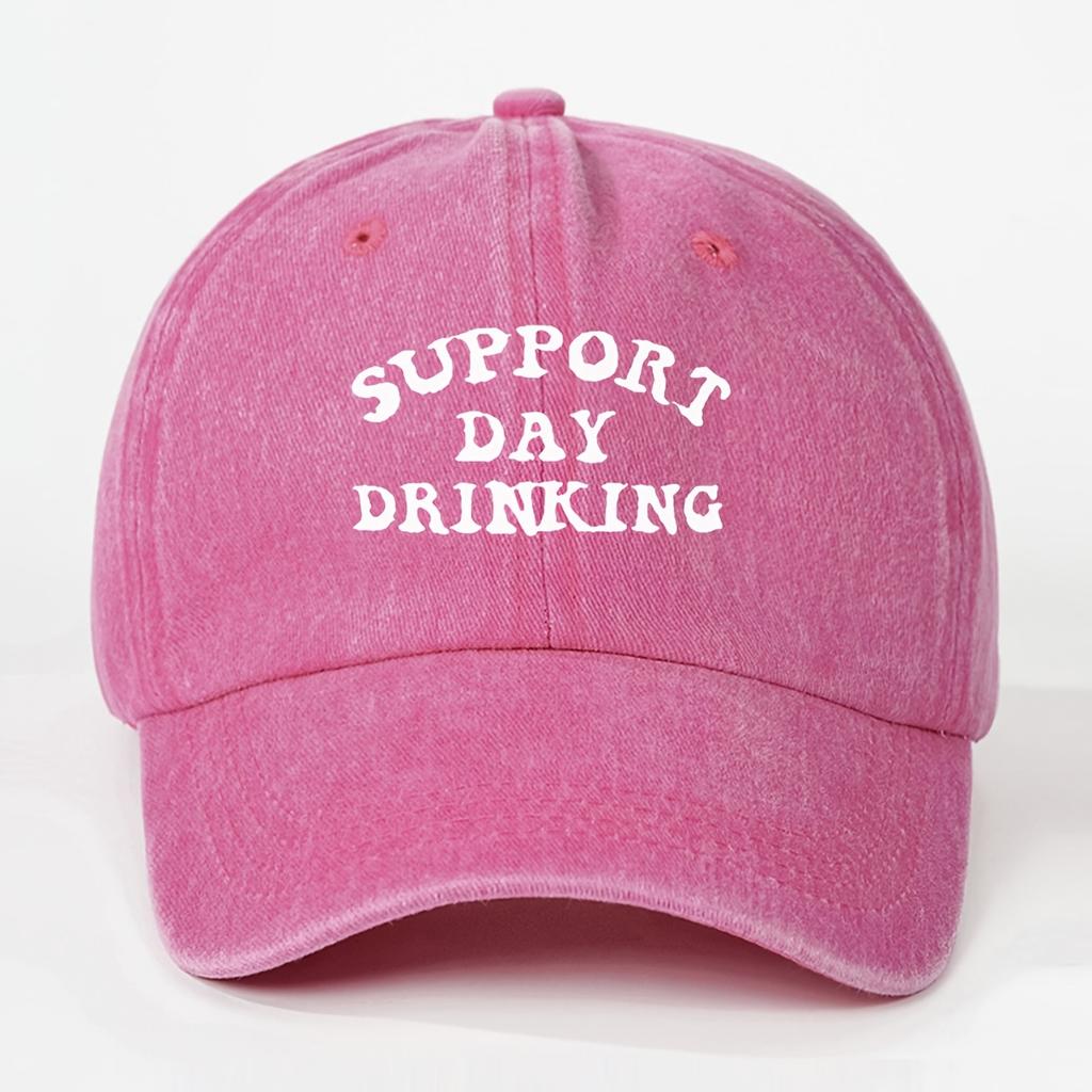 Unisexs Printed Letter DAY Baseball Cap Simple Vintage Stylish Versatile for Casual Wear Sun Protection Breathable Adju