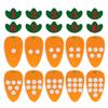 1-10 Giocattolo Educativo Montessori Puzzle per Bambini Giocattolo Fai da Te Fatto a Mano Scuola dell'Infanzia Carota Albero di Mele Abbinamento Insegnamento Digitale Gyh