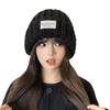 Big Head Circumference Knitted Hat for Women In Winter Korean Style All Match Big Head Thick Thread Pullover Hat for Women Showing Face Small Cold Hat